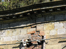 Wall at Top of Rear of House
