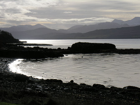 Looking South Across the Sound of Mull Towards the Mountains of Mull