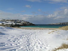 Beach Under Snow