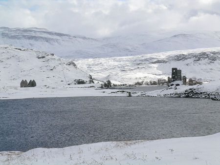 Calda House and Ardvreck Castle from the West