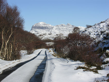 Suilven Seen from the Minor Road South of Inverkirkaig