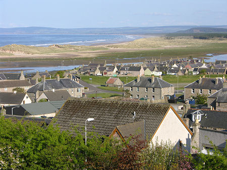 Seatown Seen from the South-West, the the River Lossie and the East Beach Beyond