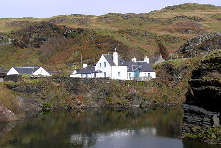Houses and Quarry:  The House in the Foreground of the Header Picture Taken from the South of the Quarry