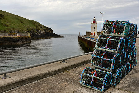 Lobster Pots and Lighthouse