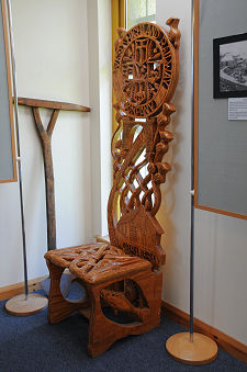 Beautifully Carved Wooden Chair