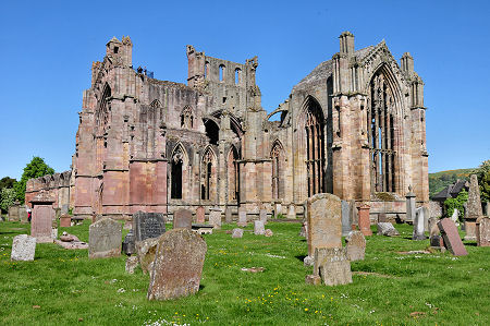 Melrose Abbey from the South-East