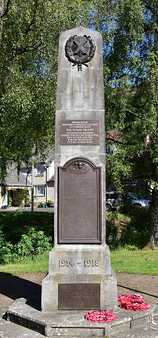 Closer view of War Memorial