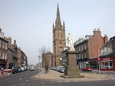 Montrose Old Church and the High Street