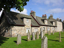 Rear of Cottages from Kirkyard