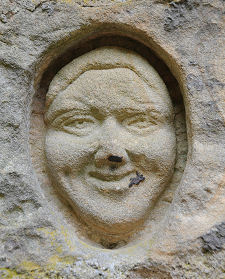 A Happy Face Carved on the Castle