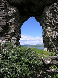 Window View Over the Sound of Mull