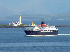 View of Oban Ferry Passing Lismore