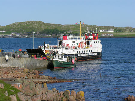 Fionnphort's Pier & the Iona Ferry, Showing Iona in the Background