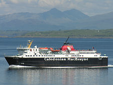 Ferry Entering the Sound of Mull