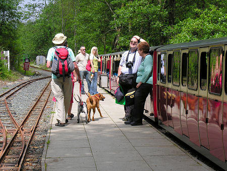 Passengers and Train at Torosay Station
