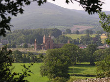 Village and Abbey from the North