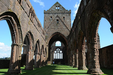 Inside the Nave of Sweetheart Abbey