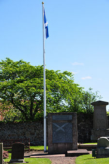 Saltire Memorial in Churchyard
