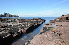 Access Channel and Tantallon Castle