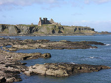 Tantallon Castle from the Harbour