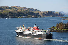 Mull Ferry Viewed from Dunollie
