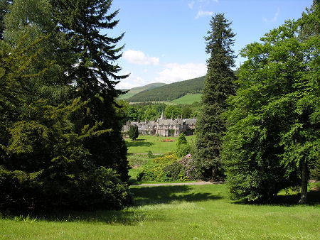 View Down the Garden to Dawyck House (the house is not open to the public)