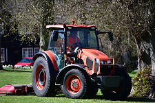 Mowing the Village Green