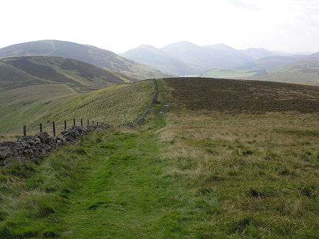 View South-West from Allermuir Hill Along the Line of the Pentlands