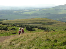 Looking Down on Castlelaw Hill Fort