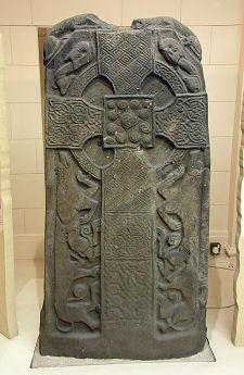 Pictish Cross Slab Found in the Churchyard, now in Perth Museum