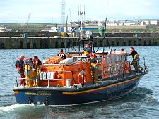 Peterhead Lifeboat, with Peterhead Jail in the Background