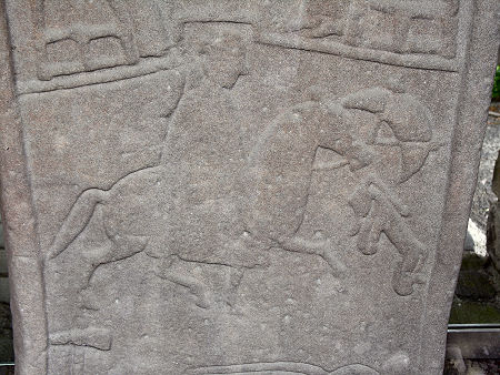 Carving of a Horseman