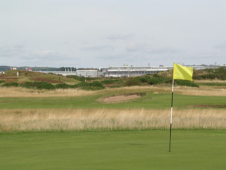 Prestwick Golf Club, with Prestwick Airport in the Background