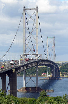 The Forth Road Bridge in Summer