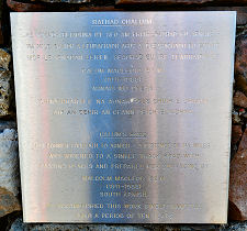 The Plaque on the Cairn
