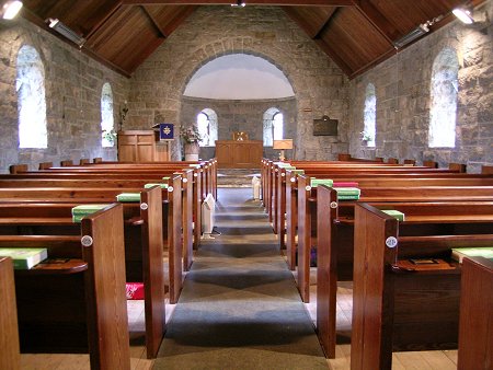 Braes of Rannoch Church, Interior Looking East