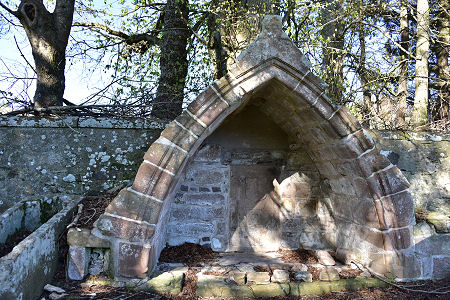 Graveyard Shelter and 1688 Gravestone