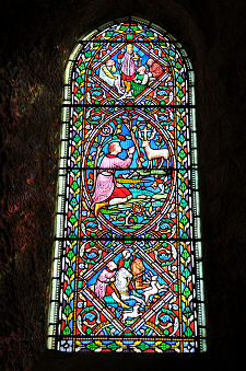 Stained Glass Window in the Priory