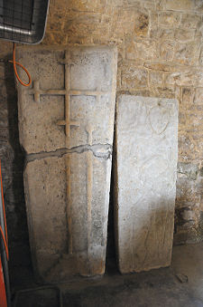 Medieval Gravemarkers in Church
