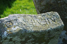 Inscription in Edge of Gravestone