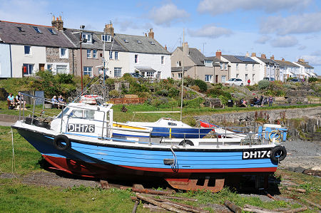 Fishing Boats Pulled Up in Craster Harbour