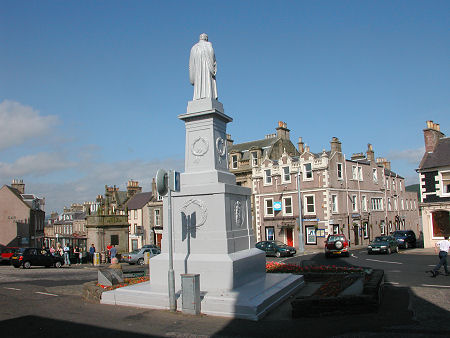 Market Place & Statue of Sir Walter Scott