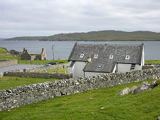 Lunna Kirk and East Lunna Voe