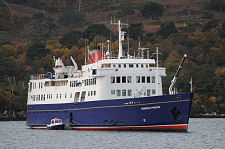 Hebridean Princess at  Anchor