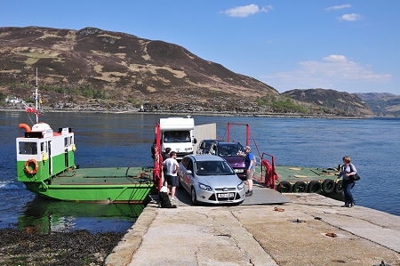 The Ferry Unloading on the Skye Side of the Crossing