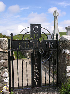 Gate, With Flora MacDonald's Grave Visible in the Background