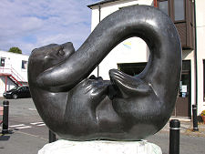 Bronze Otter Outside Bright Water Visitor Centre