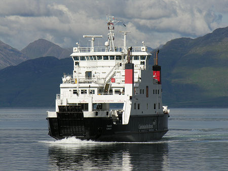 The Coruisk Approaching Armadale with Knoydart in the Background