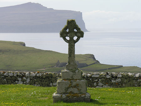 Graveyard, and the View West to Dunvegan Head