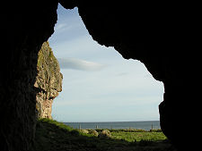 View from one of the Keil Caves